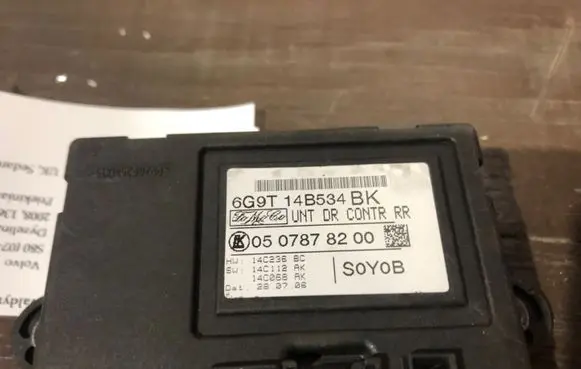Volvo S80 Door control unit/module 6G9T14B534BK 0507878200