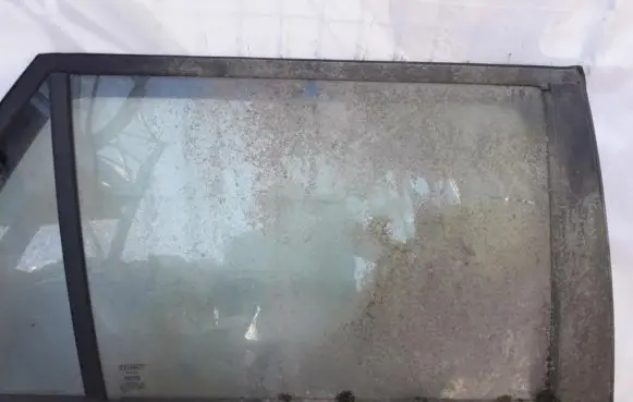 Rear door window glass