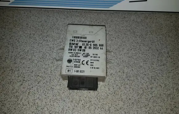 BMW 3 E46 Immobilizer control unit/module 61356905668 05393244 110187