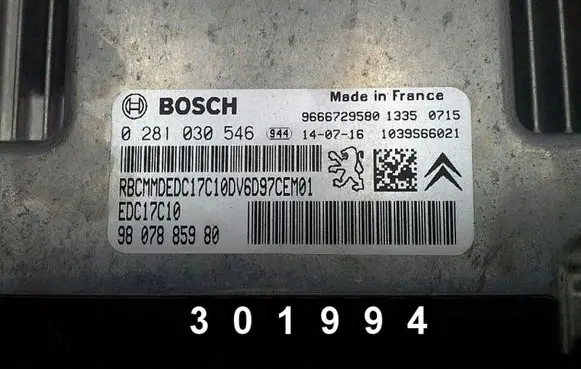 Peugeot Partner Engine control unit/module 0281030546