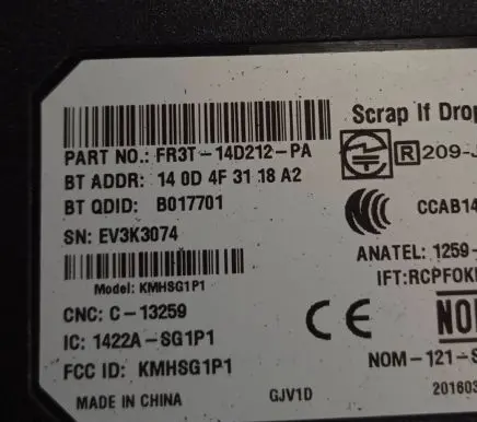 Ford Mustang VI Voice control module FR3T14D212PA