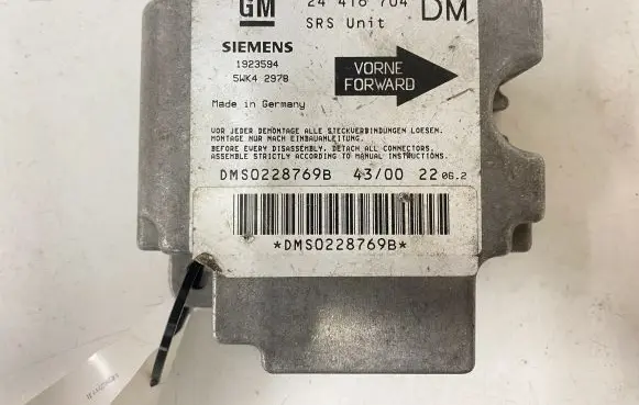 Opel Zafira A Airbag control unit/module 24416704 1923594 5WK42978