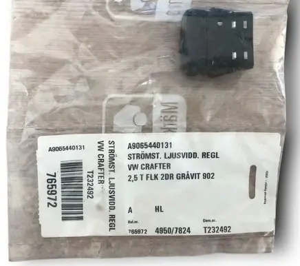Volkswagen Crafter Headlight level height control switch A9065440131