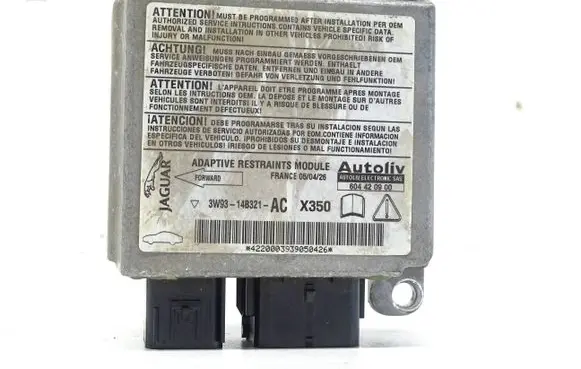 Jaguar XJ X350 Airbag control unit/module 3W9314B321AC 4220003939050426