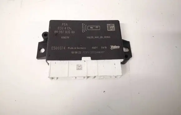 Peugeot 2008 I Parking PDC control unit/module 9838793580 E500374