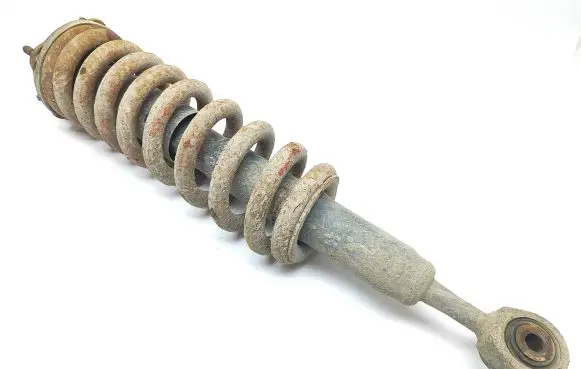 Front shock absorber with coil spring