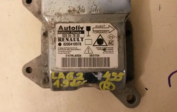 Renault Laguna II Airbag control unit/module 8200410978 603947800