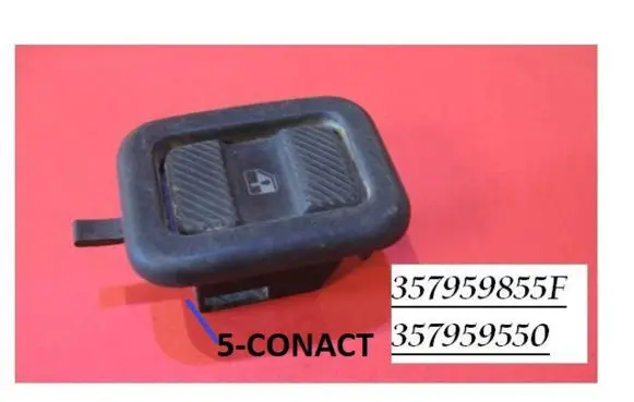 Volkswagen Transporter - Caravelle T4 Electric window control switch 357959855F 357959550