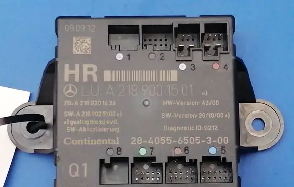 Mercedes-Benz E W212 Door control unit/module A2189001501