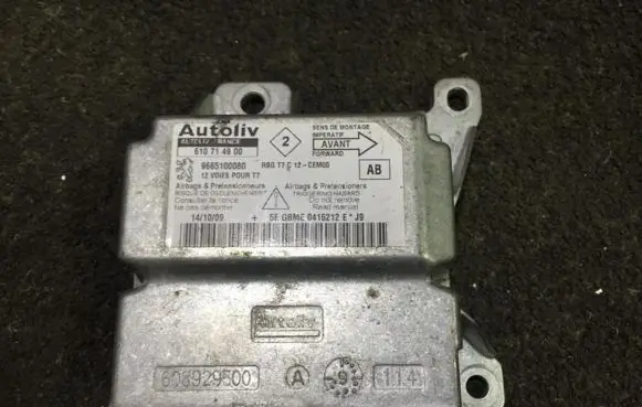 Peugeot 308 Airbag control unit/module 9665100080 610714900