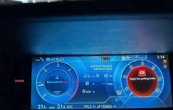 Citroen C4 II Picasso Screen/display/small screen 9815286580 503005510220A