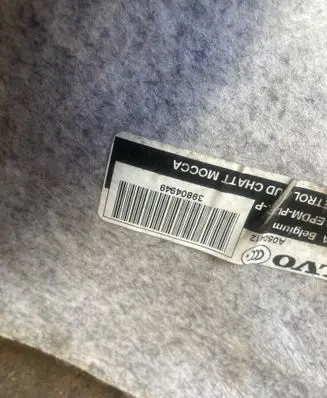 Volvo XC60 Front floor carpet liner 39804949 A050412