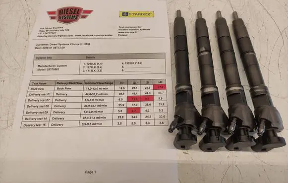 Volkswagen Golf VII Fuel injector 28370681 1672K04W75 0433124016H