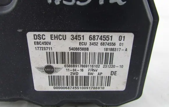Mini Cooper Countryman R60 ABS Pump 3451687455101