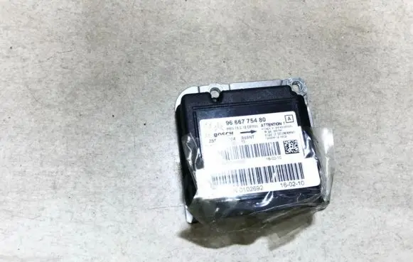 Peugeot 3008 I Airbag control unit/module 9666775480 0285010704