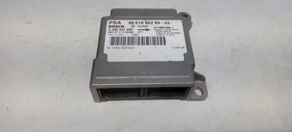 Peugeot 207 Airbag control unit/module 9661890280 0285001885