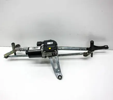 Front wiper linkage and motor