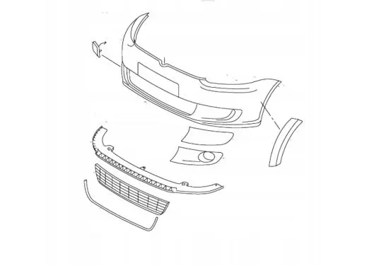 Volkswagen Arteon Front bumper corner part panel trim 