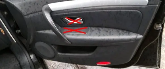 Renault Laguna III Front door card panel trim