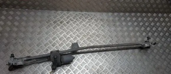 Front wiper linkage and motor