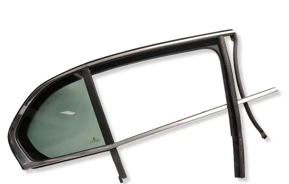 Skoda Superb B6 (3T) Rear vent window glass 43R000023 DOT618M391AS3 E000233