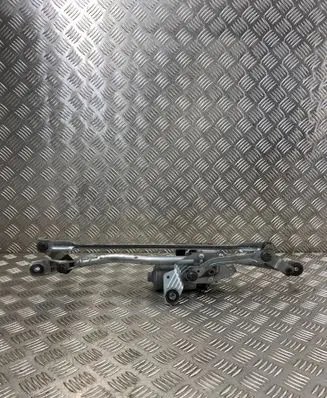 Front wiper linkage and motor