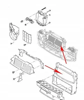 Land Rover Range Rover Sport L494 Radiator trim fpla-8c464-a