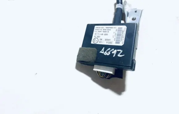 Toyota Auris 150 Immobilizer control unit/module 8978002040 89780-02040
