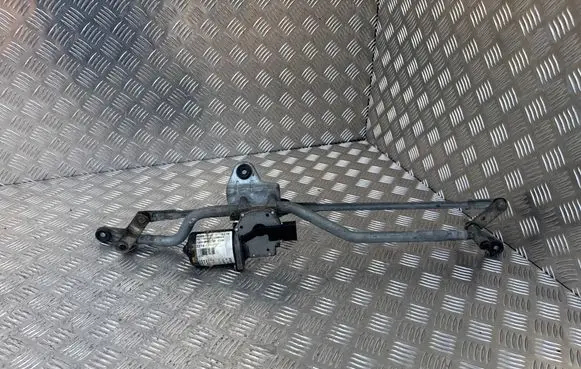 Front wiper linkage and motor