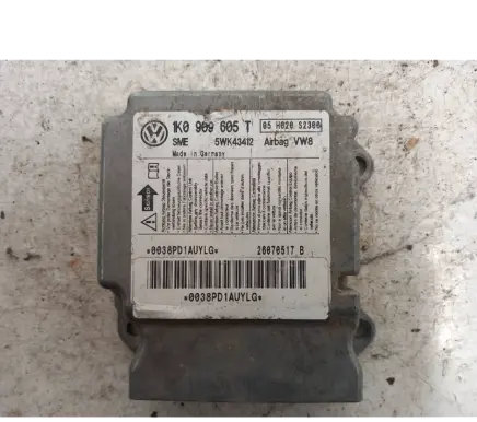 Volkswagen Golf Plus Airbag control unit/module 1K0909605T 5WK43412 05H020S2300L