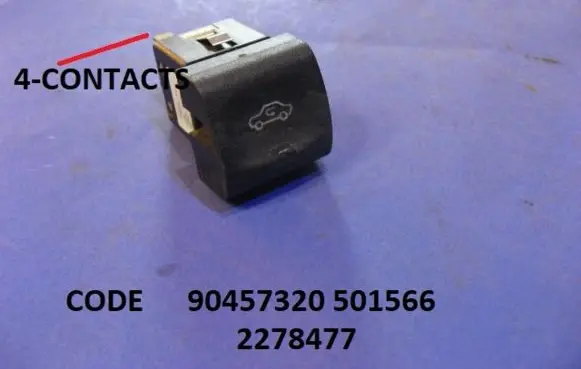 Opel Omega B2 Air circulation switch 90457320 501566