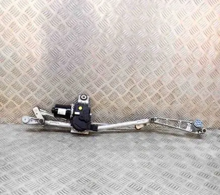 Front wiper linkage and motor