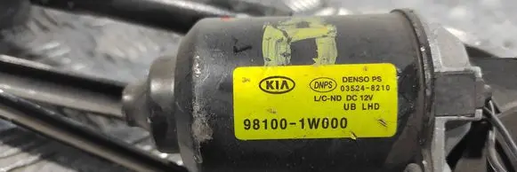 KIA Rio Front wiper linkage and motor 981001W000