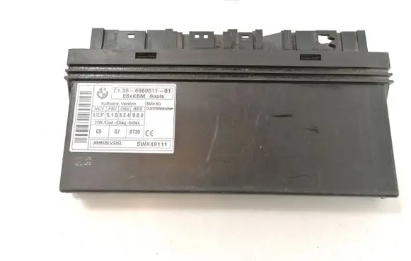 BMW 5 E60 E61 Comfort/convenience module 6135696901101 5WK49111