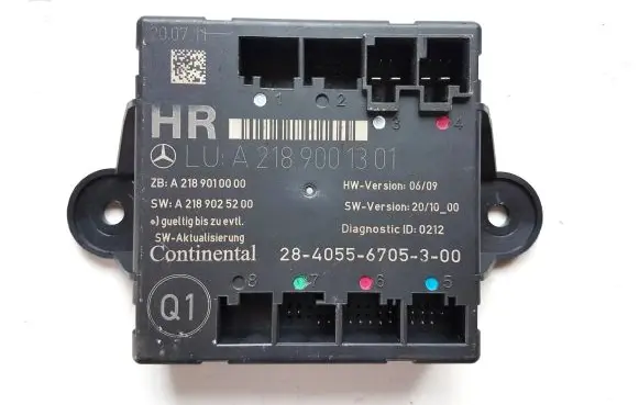 Mercedes-Benz CLS C218 X218 Door control unit/module A2189001301