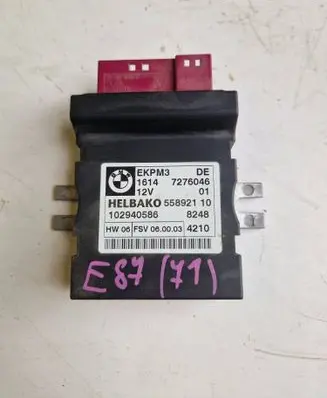 BMW 1 E81 E87 Fuel injection pump control unit/module 7276046