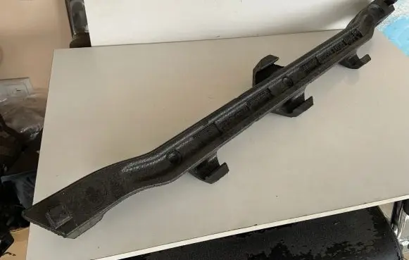 Front bumper foam support bar
