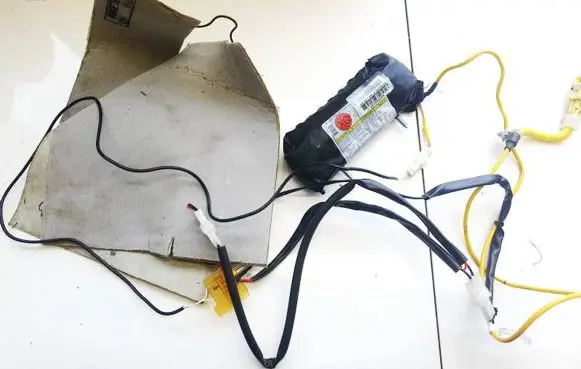 Front door airbag