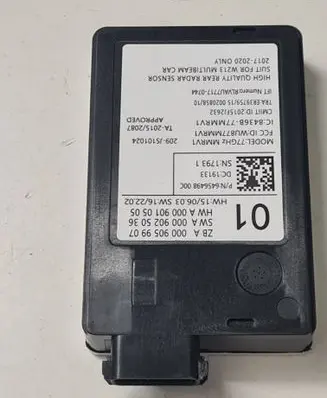 Mercedes-Benz E W213 Blind spot module A0009059907 A0009025036 A0009010505