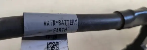 Jaguar XE Negative earth cable (battery) GX7314301AD 301163100 EABTH