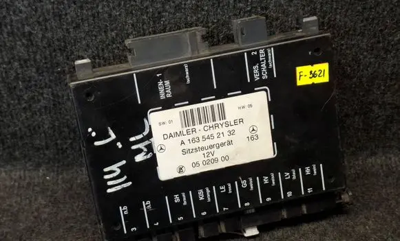 Mercedes-Benz ML W163 Seat control module A1635452132