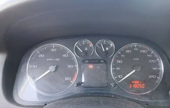 Peugeot 307 Speedometer (instrument cluster) 9654485280 216785135 130706