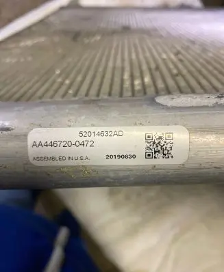 Dodge RAM A/C cooling radiator (condenser) 52014632ad
