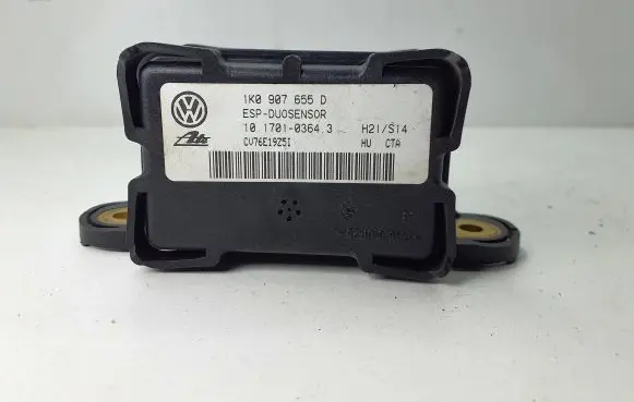 Skoda Octavia Mk2 (1Z) ESP acceleration yaw rate sensor 1K0907655D CV76E19Z51 10170103643