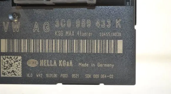 Volkswagen PASSAT B6 Comfort/convenience module 3C0959433K 1087696006 70190600X0S