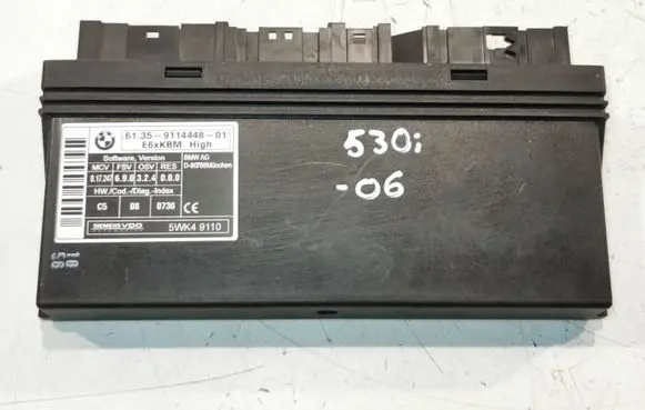 BMW 5 E60 E61 Comfort/convenience module 9114448 6903240 5WK49110