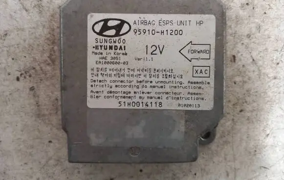 Hyundai Terracan Airbag control unit/module 95910H1200 51H0014118 HAE3051