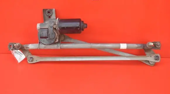 Front wiper linkage and motor