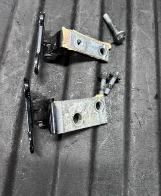 Front door hinge set