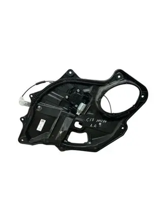 Rear door window regulator with motor